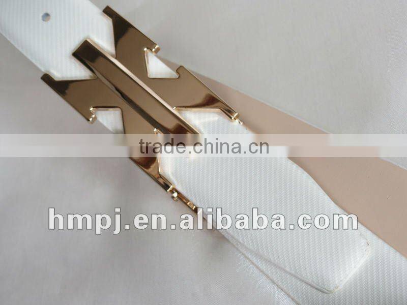 Hotsale white high quality italian real leather belts for men