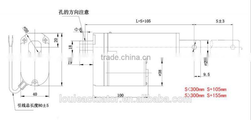 DC 12V Electric Motor Lift for Dental Unit IP 54