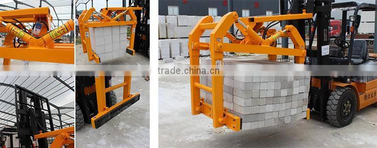 WANTE MACHINERY Hydraulic forklift block clamp for brick making machine