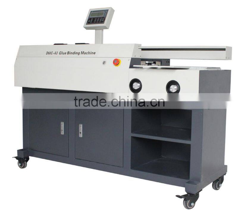 Electric 60mm binding thickness A3 Perfect Glue Binding Machine
