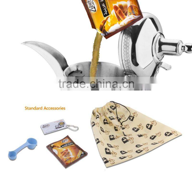 1000ml high quality stainless steel dallah coffee pot Arabic coffee maker