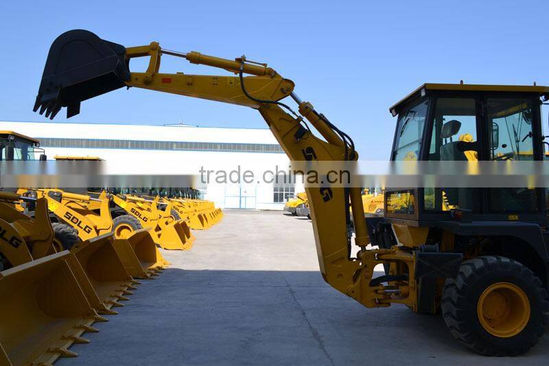 SDLG backhoe loader