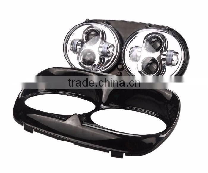 Dual Headlights 80W Led Work Light Headlight Motorcycle Assembly Headlight Led Offroad lights for Harley davidso-n Motorcycles