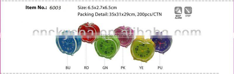 Mini apple shape alarm clock, desk clocks