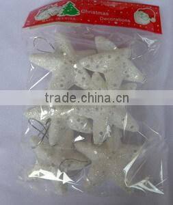 Foam Christmas Glitter Ornaments , foam bell for christmas day