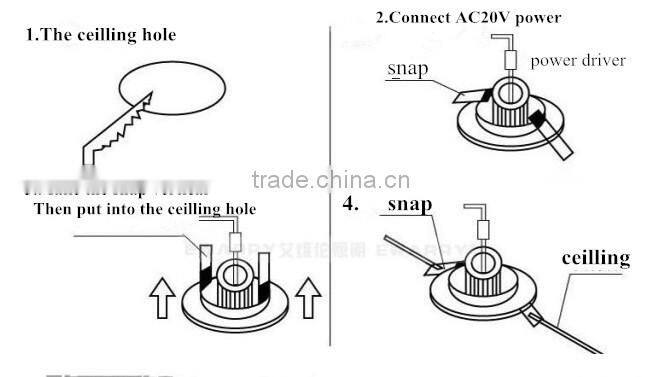 Fashion and modern led recessed downlight