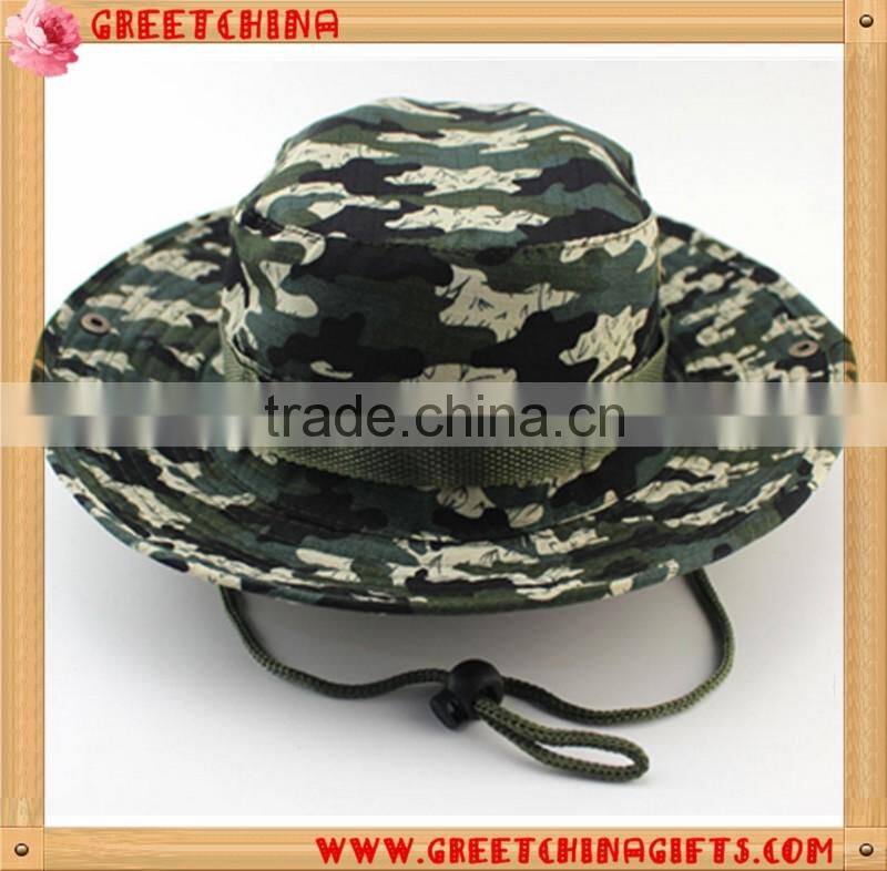 Camouflage custome fishing bucket hat