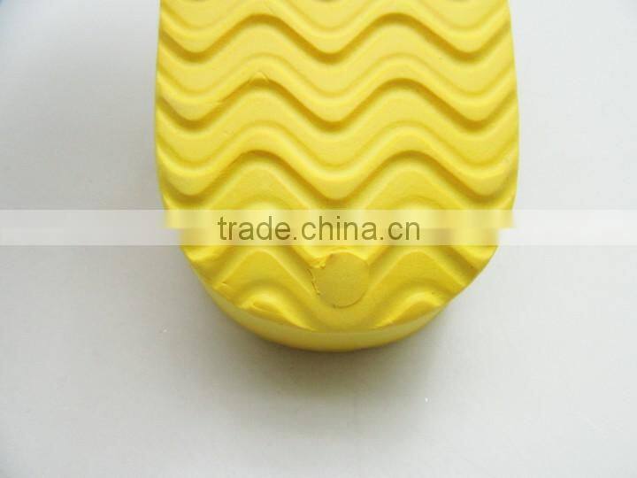 Children summer yellow EVA thick bottom clip toe slippers