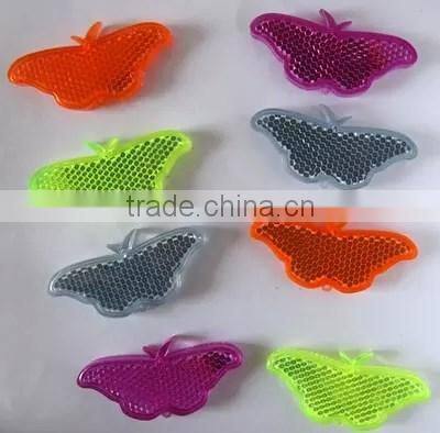 EN13356 customized reflective gifts for promotion ,hard reflector round keychian