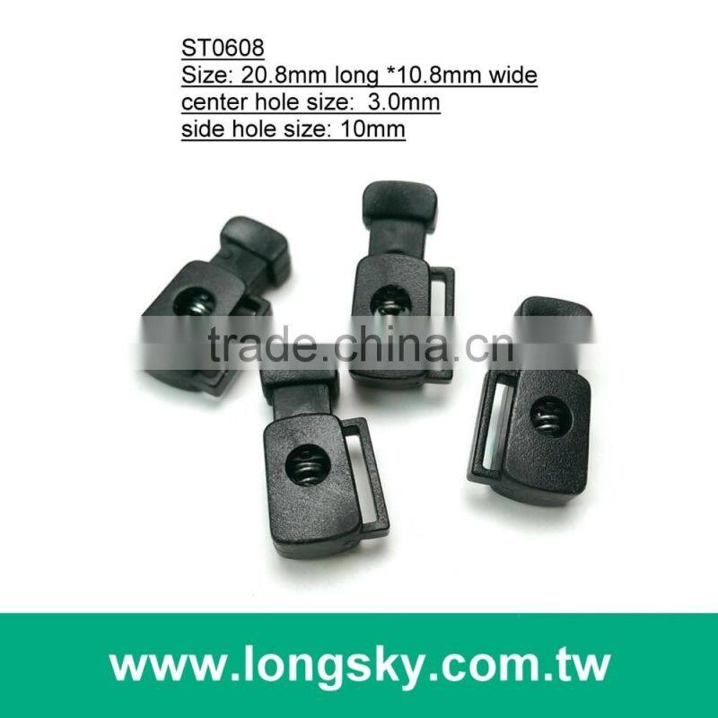 (#ST0602) 1 hole plastic cord stopper toggles for jackets
