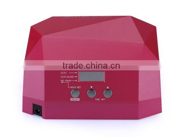 2015 the best popular high quality uv lamp nail gel polish CCFL&LED lamp 36w