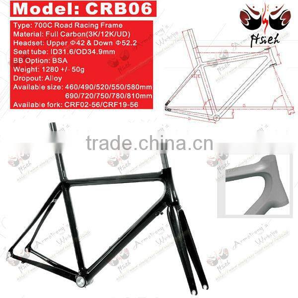 Big man large size carbn road frame for high-end carbon bicycle in rich size 460/490/520/550/580/690/720/750/780/810mm