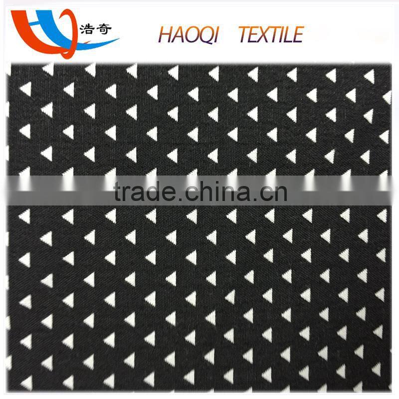 triangular pattern factory price woven yarn dyed polyester cotton fabric