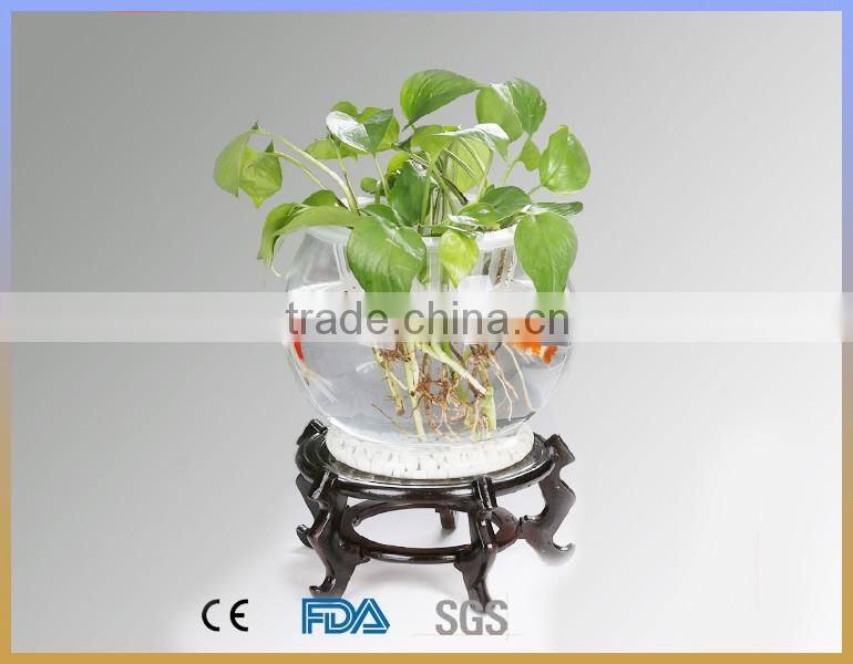 wholesale cheap good quality large glass fish bowl, round glass fish bowl fish shaped