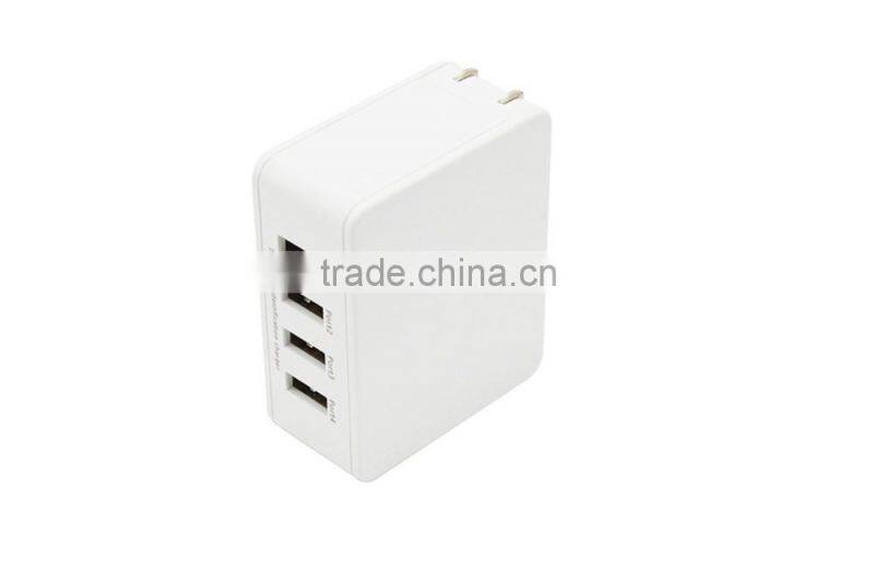 European Plug 4-PORT USB Charger Phone Charger
