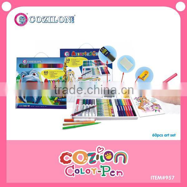 Funny stationery set for school 60pcs
