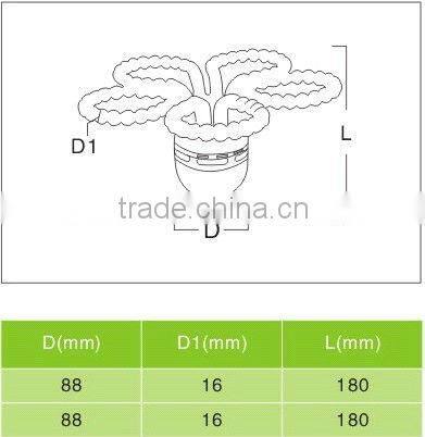 Factory one year guarrante 6400K,E27/B22 LOTUS 105W CFL energy saving bulbs