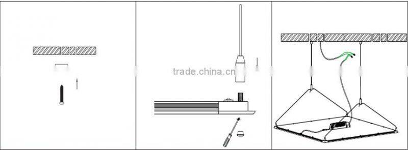600*600 40W Dimmable 0-10V&Push silm led square panel light lighting with CE RoHS flicker free driver