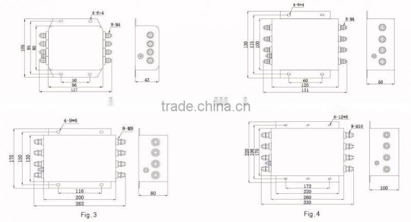 EMC AC 3 Phase 4 Line EMI Filters 2 Stage