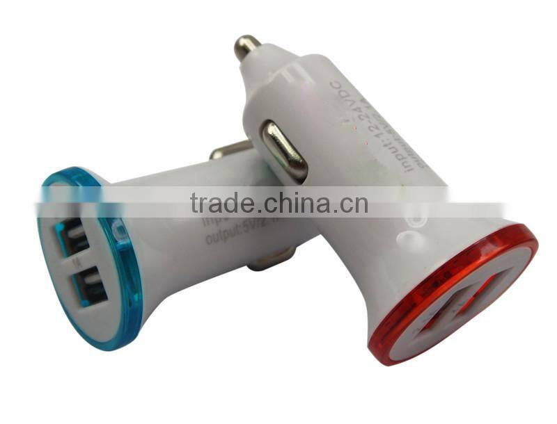 dc 12v-24v input car charger with 2.1A usb output