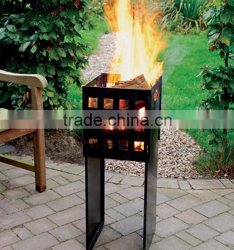 Esschert Design Square shaped outdoor garden Fire Basket