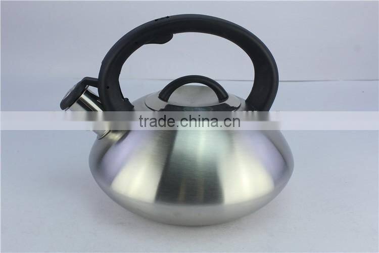 3.0 L nylon handle whistling non-electric stainless steel tea kettle