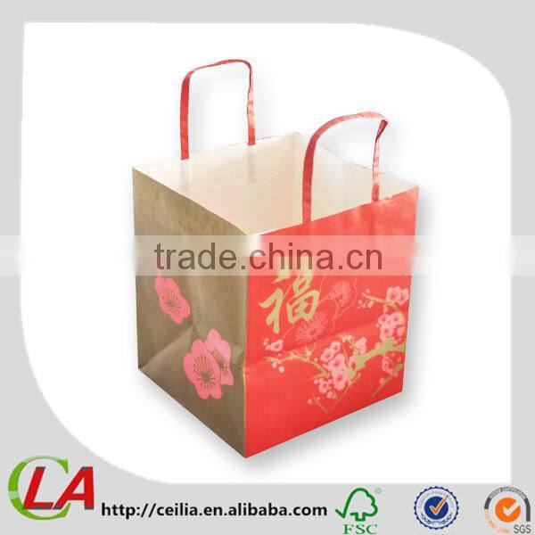 Custom Handmade Paper Handle Paper Bag For Wholesale