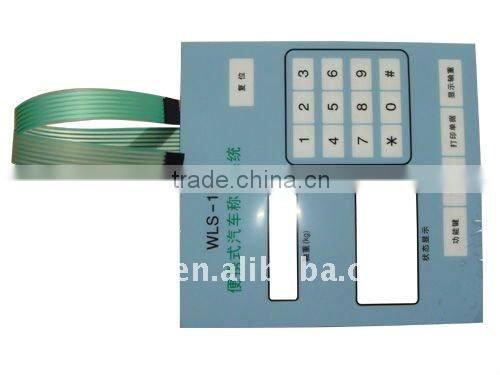 clear window pushbutton switch with 3M permanent acrylic adhesive