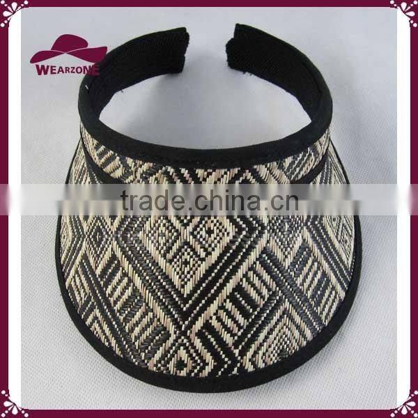 Nice design summer straw sun visor for women