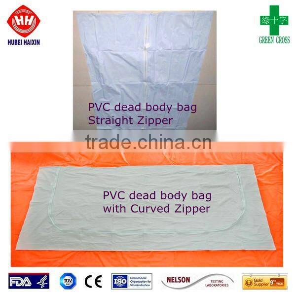 Heavy duty plastic body bag for dead bodies