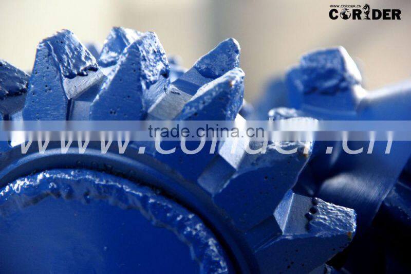 milled tooth tricone rock drill bit/steel tooth tricone drill bit/tricone bits for drilling