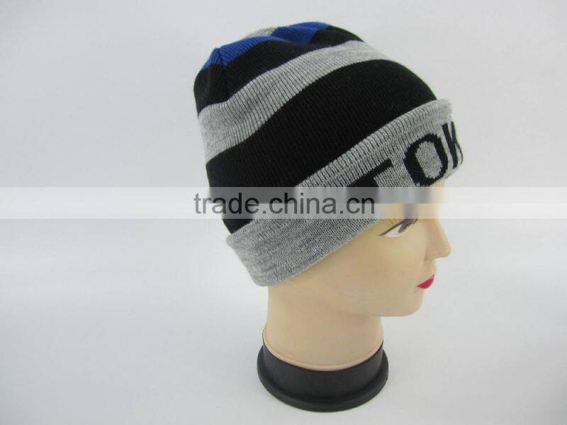 Top Quality Unisex Knitted Striped Hats