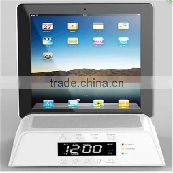 Dock Station Bluetooth Alarm Speaker Support for Smartphone