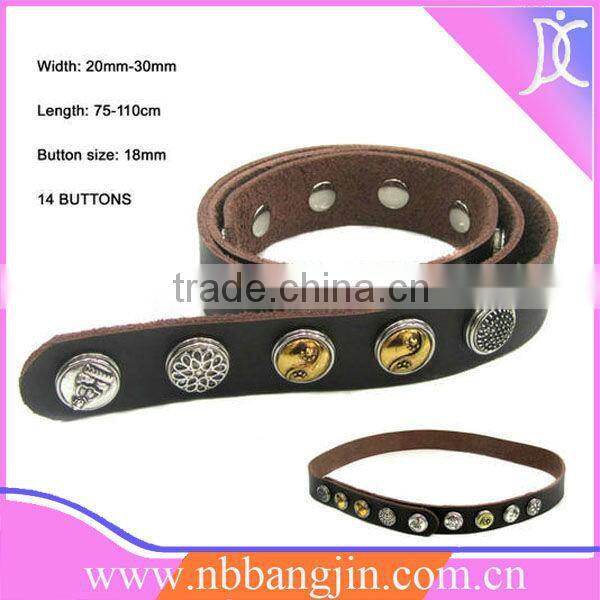 Fashion Belt With Changeable Button ,Alibaba china,new products Accessories