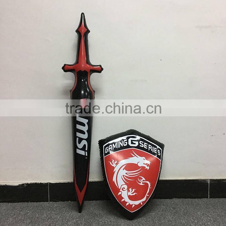 lightweight plastic inflatable axe toy for party