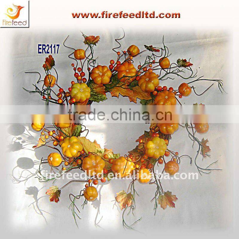 Halloween Pumpkin Wreath