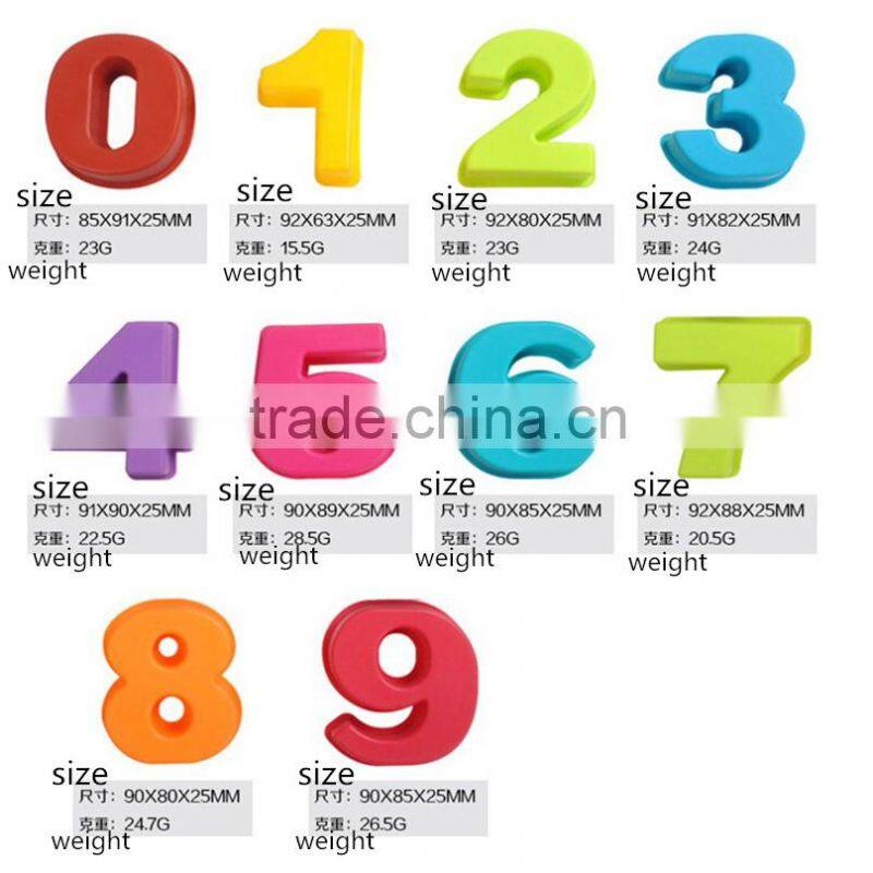 0-9 10 Number Shape Silicone 3D Mold Cookware Dining Bar Non-Stick Cake Decorating Fondant Soap Mold Decorating Stencil pan