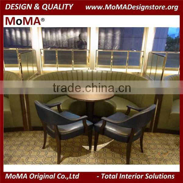 Booth Seating For Restaurant/Restaurant Leather Sofa Dining Set