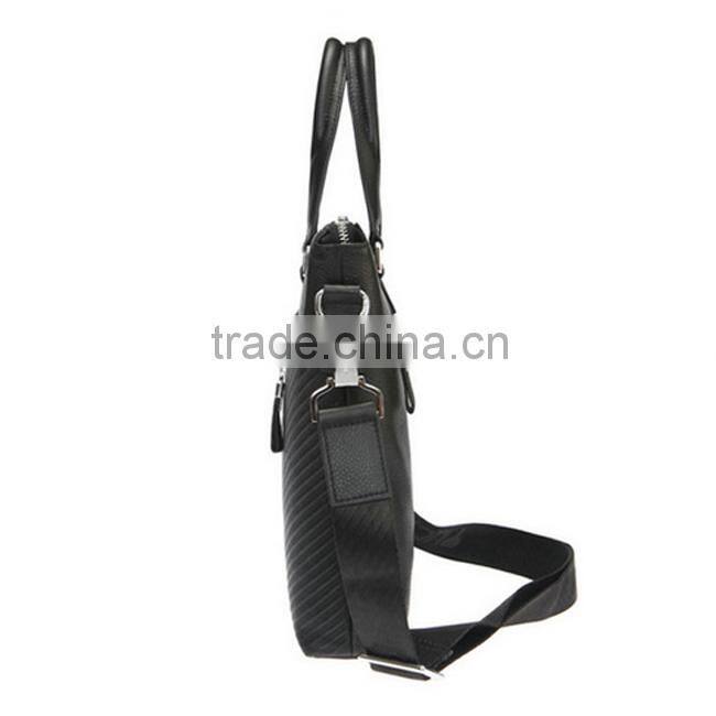 New design man business bag with front zipper tote bag top grade briefcase