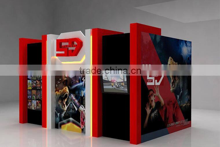 Electric 6 seats 4D 5D cinema simulator for shopping mall