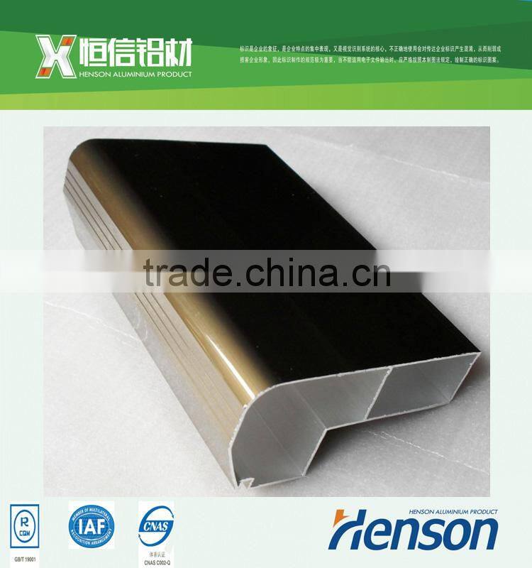 Aluminum section for window and door