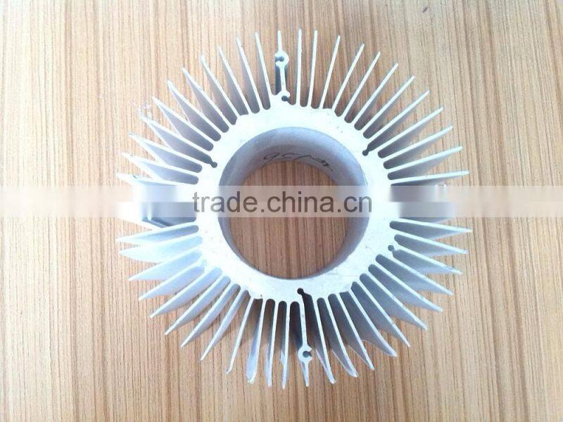 extruded aluminium profile led heat sinks/ aluminum heat sink shapes/ profiles led aluminum circular extrusion heat sink