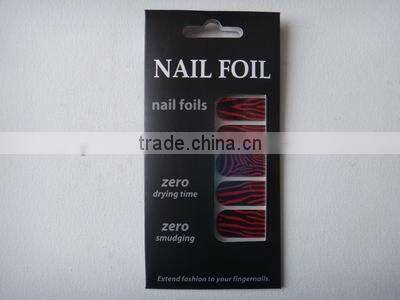 hot sell Random Spots Pink art nail sticker/nail wraps (SFF070)