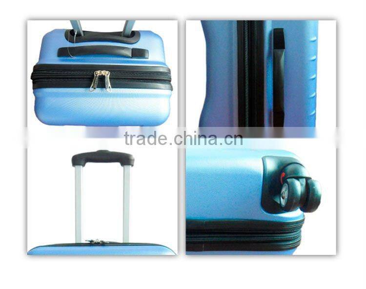 ABS 3 Pcs with 8 wheels Business trolley luggage/ Simple trolley case /Fashion Hard luggage