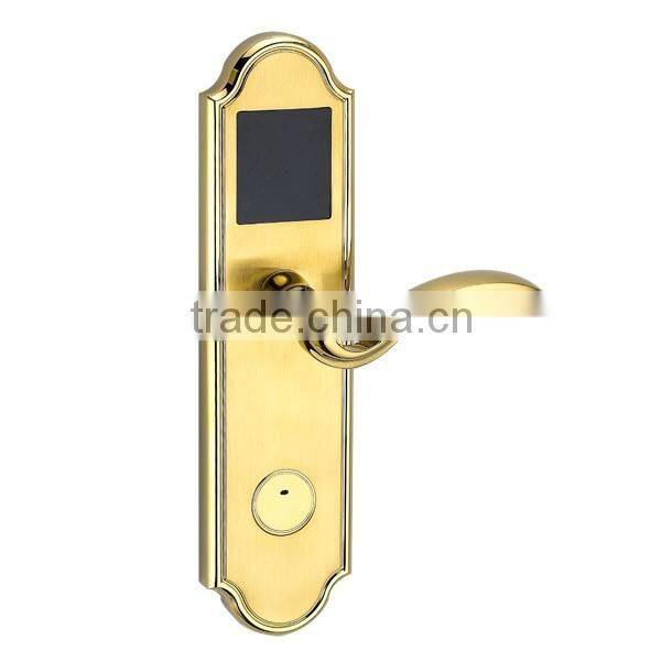 PVD polish keyless hotel door lock