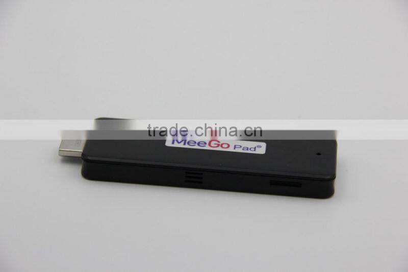 2014 latest Meegopad Intel Quad Core Z3735F win8 mini pc dongle TV dongle windows Android Linux wintel box tv stick