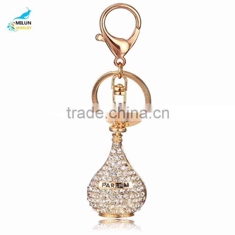 Wholesale cheap key chain perfume bottle keychain