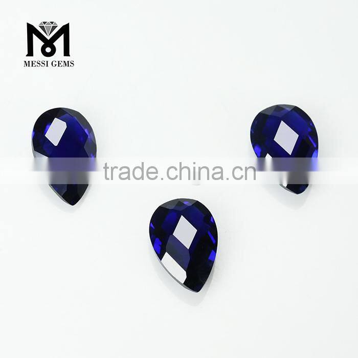 New Style Both Faceted Charming Sapphire Blue Ruby Bead Gemstone