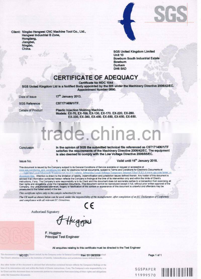 ZX-170 disposable air cup injection molding machine with servo motor