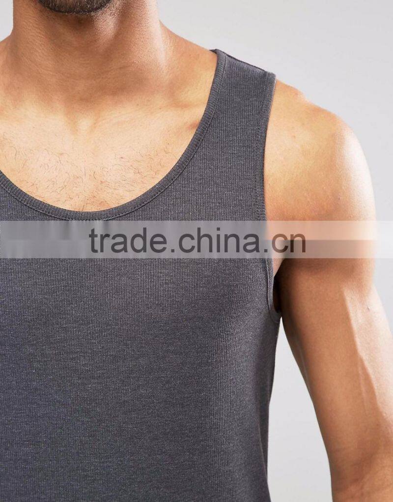 Daijun OEM summer wholesale custom 100% cotton gym man tank top
